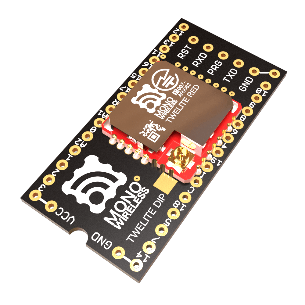 TWELITE DIP-トワイライトディップ 同軸コネクター ピンヘッダ端子なし MW-R-DI-U